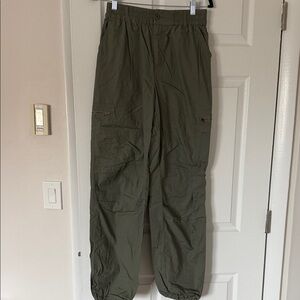 Forever 21 Olive Cargo Jogger Pants